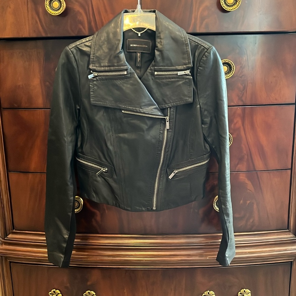 BCBGMaxAzria Black Leather Jacket